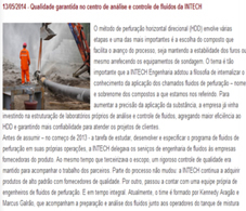 Qualidade garantida no centro de análise e controle de fluídos da INTECH