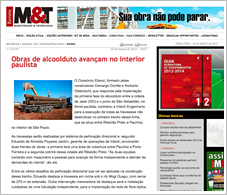 Obras de alcoolduto avançam no interior paulista